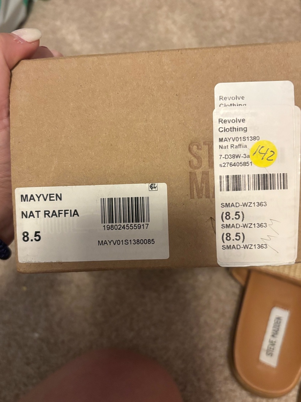 Steve Madden Raffia Mayven Sandal 8.5 New in Box - Picture 5 of 5